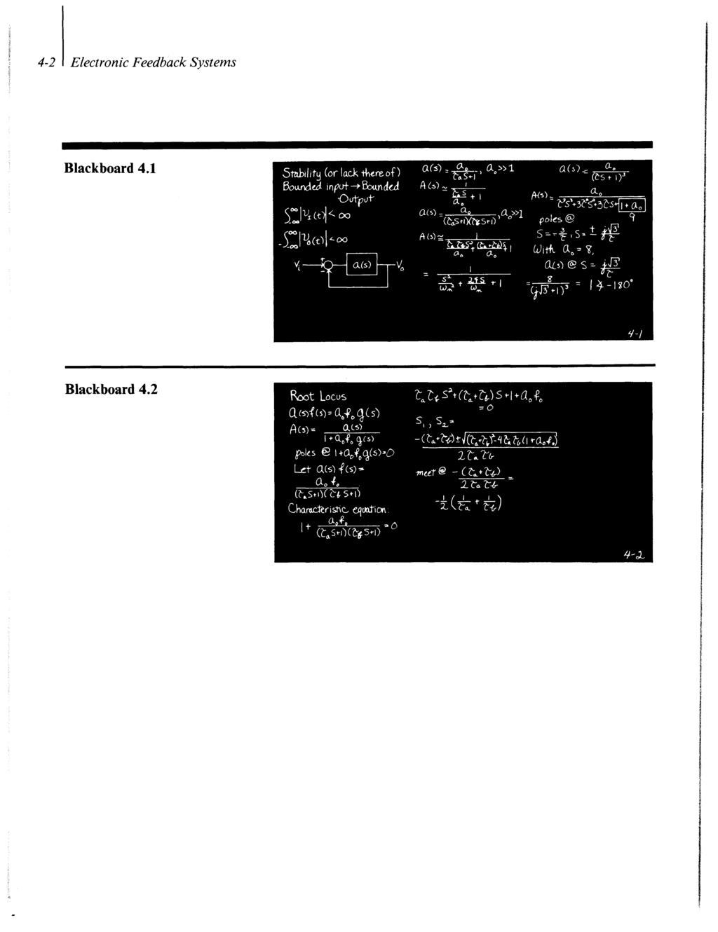 4-2 Electronic Feedback Systems Blackboard 4.1 Blackboard 4.