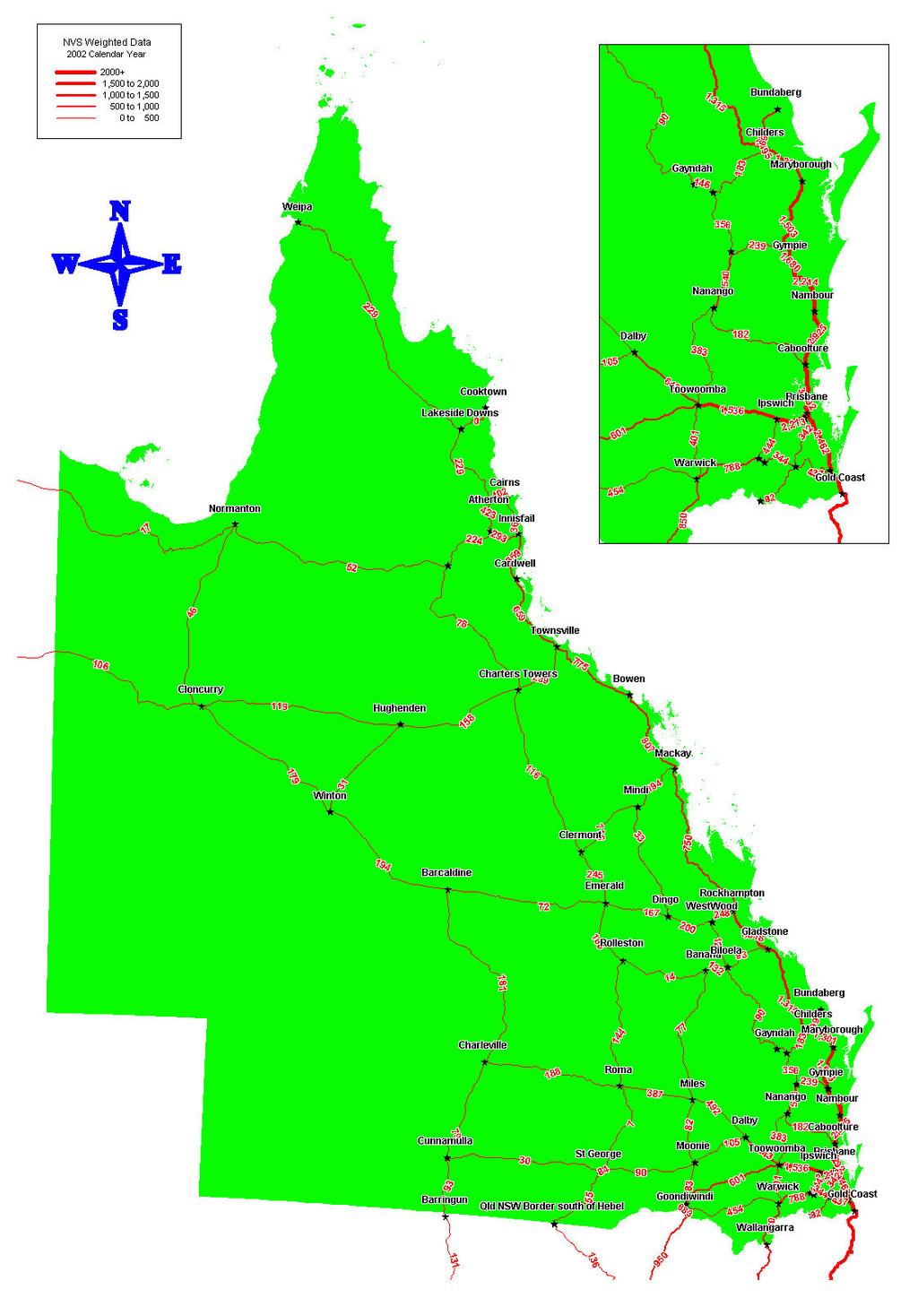 Figure 4 Visitor flows for Queensland (estimated, preliminary