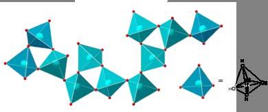 Zeolite structure Connecting SiO 4 tetrahedra in such a way that a crystalline, porous