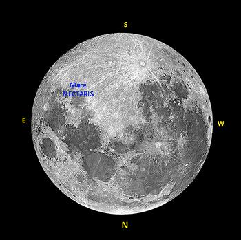 3. THE MOON Sky Guide readers (SGAS) will see March s highlight is Mare Nectaris (the sea of nectar). Location: east of the moon s centre. Type: dark basaltic plain formed by volcanic eruptions.