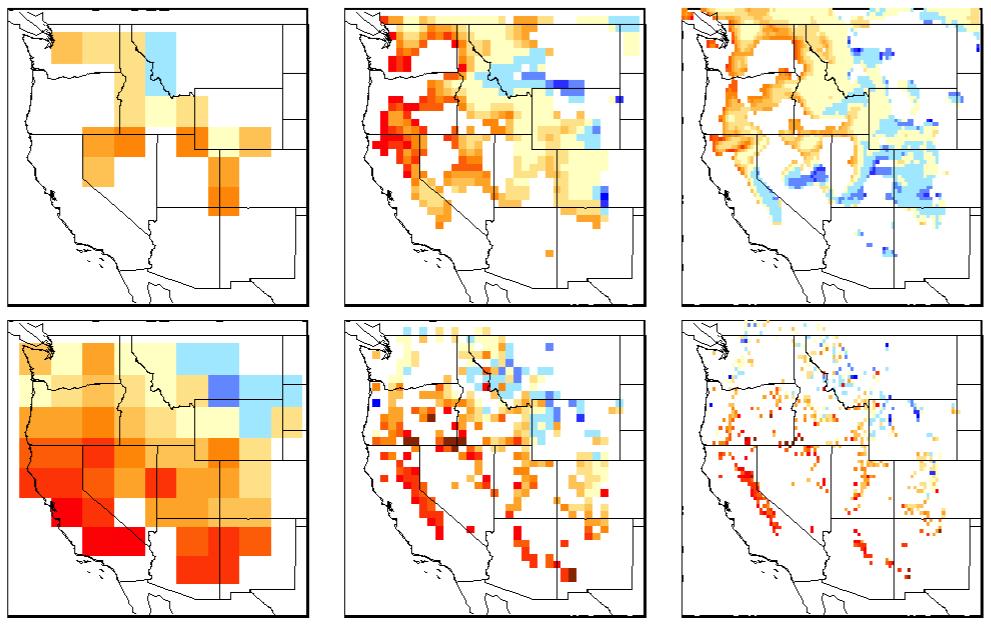Observed Simulated Low March snowpack case study: 2012-15 Yearly predictions made