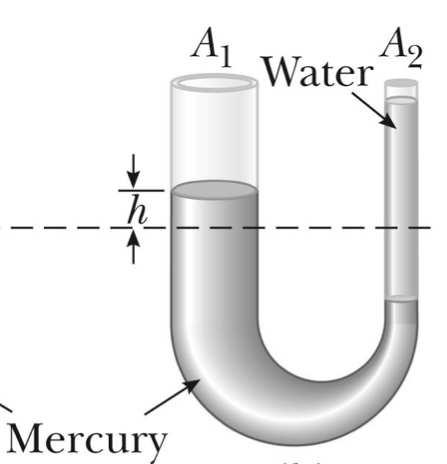 incompressible fluid, the P densit is the same everwhere, mg but the pressure is NOT!