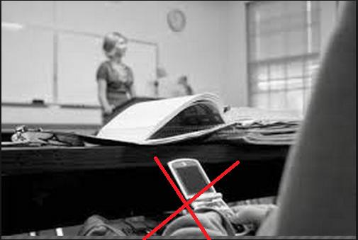 Classroom rules Cell phones or laptops should not be out in class
