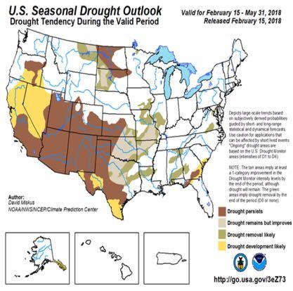 Monthly and Seasonal Drought Outlooks Timescale: Month One, Season One.