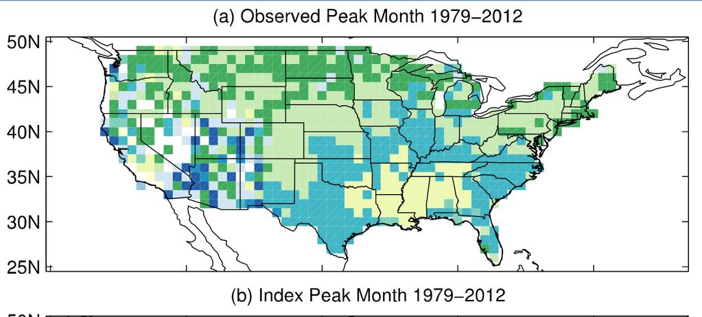 Spatial Seasonality Hail Index a)