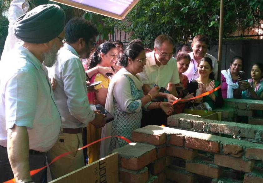 6 Pilots Demonstrating DRR: Compost Pit in Geeta colony school and Government nurseries of Gandhi