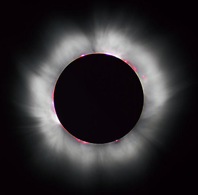 solar corona solar chromosphere only visible during eclipse