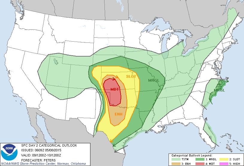 Severe Weather Outlook: Days 2-3