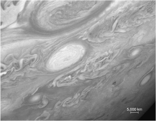 Jupiter s Colors Ammonium sulfide clouds (NH 4 SH) reflect red/brown.