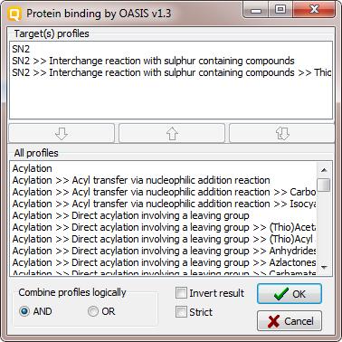 Category definition Defining Protein binding by OASIS v1.3 category 2 1 3 4 1. Highlight Protein binding by OASIS v1.3 ; 2.