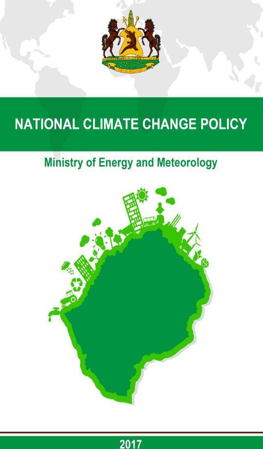 OTHER ONGOING ACTIVITIES Activity National CC Policy (2017 20270) CCPIS CB and M&E Frameworks NSDPII Development of CC Scenarios GCF Readiness Proposal Status Adopted by