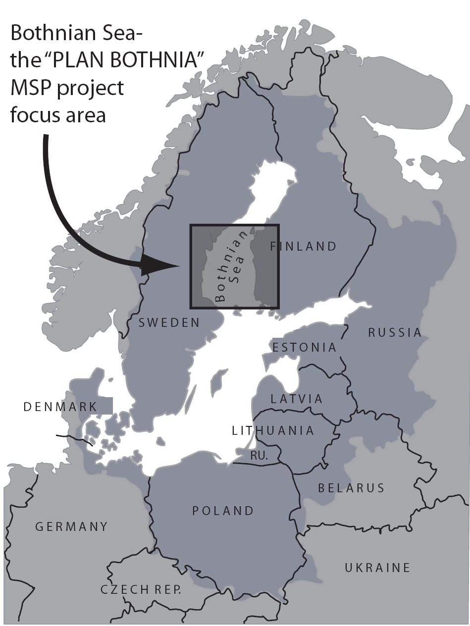 PLAN BOTHNIA PLAN BOTHNIA is an EU funded MSP preparatory action Maritime planning cooperation between Sweden and Finland Aim to produce a pilot plan