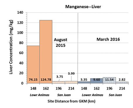 Metals in Fish: New Mexico Fish Data Average metals concentrations in fish followed the longitudinal pattern of GKM