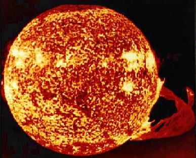 * The sun is made of hydrogen gas.
