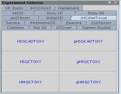 Hetero-TOCSY - (HC)HetToxys 9 Introduction The (HC)HetToxy family of experiments are very powerful for helping to solve structural problems with many classes of chemical substances wherever there is