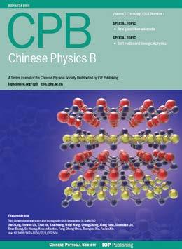 Chinese Physics B iopscience.org/cpb S 1.