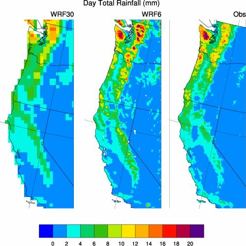 Downscaling: Western US Wet bias increases with