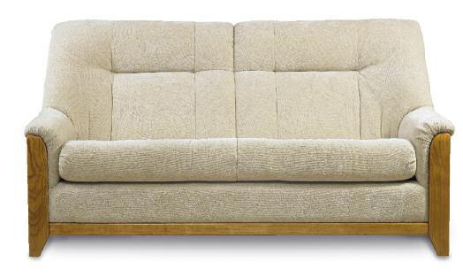 The soft curves of the upholstery are echoed in the solid