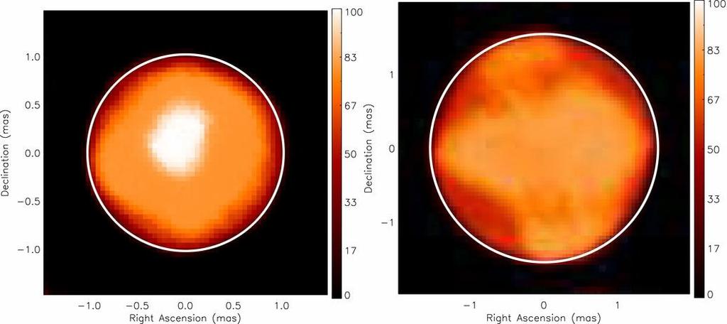 Imaging surface structures Betelgeuse Imaging of Betelgeuse (M1.5I) 1.