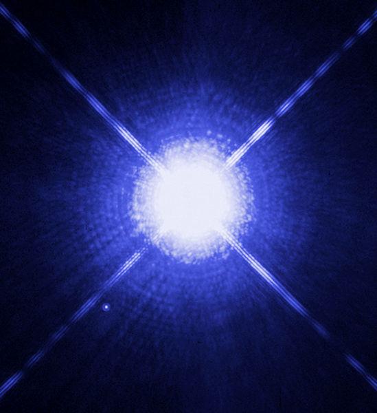 Binary Stars Sirius A brightest star in the sky m = -1.46.