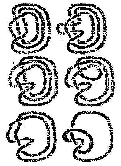 Figure 5: Equivalence Of Two Diagrams Of The Trefoil Knot Under Reidemeister Moves each crossing as in Figure 7.