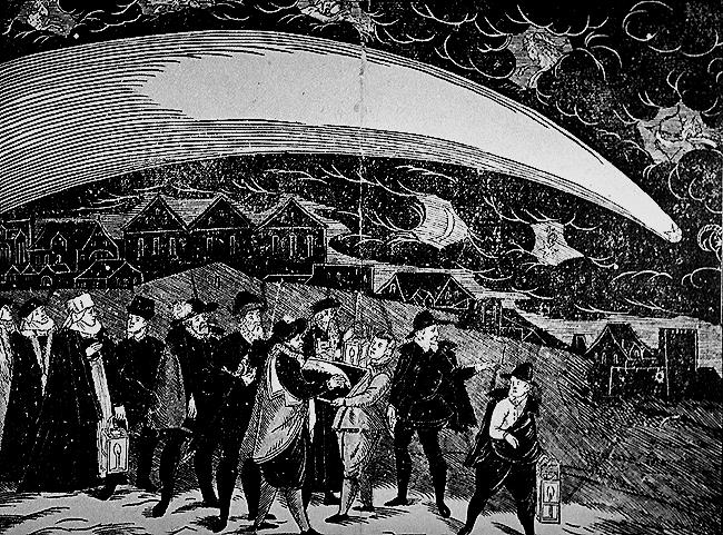 in the celestial realm beyond the moon! Great Comet of 1577: Showed it was beyond the moon and orbiting the Sun!