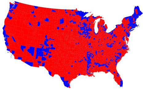 2004 Presidential Election Red = Bush; Blue = Kerry State results, by