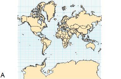 Sample Map Projections Mercator