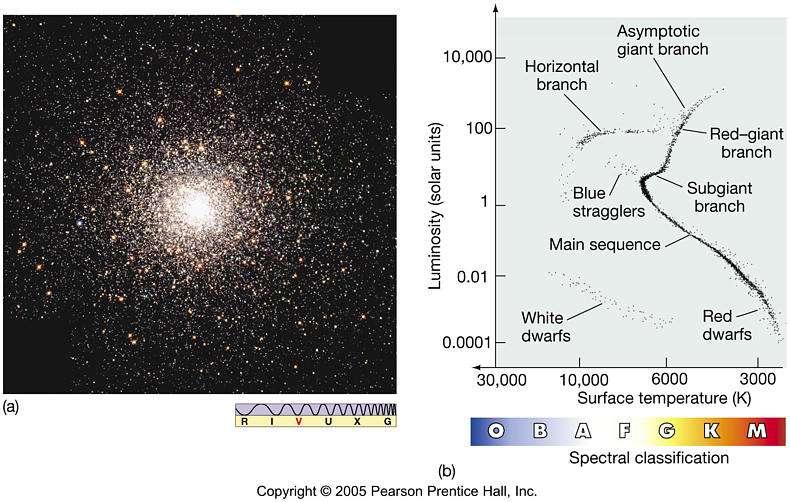 Look at the H-R diagram for globular cluster M80 We do see the