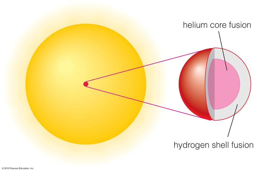 Helium fusion does not begin right away because it requires higher temperatures than hydrogen fusion larger charge leads to greater repulsion.