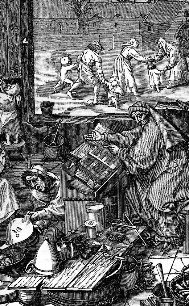 The word alchemy brings to mind a cauldron full of images: witches hovering over a boiling brew, or perhaps sorcerers in smoky labs or cluttered libraries.