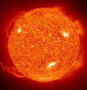 Teacher Background: The Dancing Lights Program The Sun Many people think the Sun is just a fiery yellow ball. The Sun isn t actually burning because fire requires oxygen.