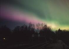 Aurora seen in the skies of Finland in 2003. Photo Courtesy of Tom Eklund.