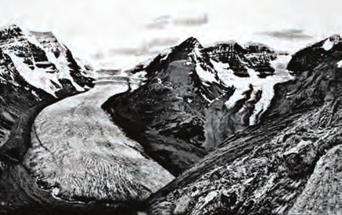 (b) 6 Study the photographs below. They show changes in the Athabasca Glacier between 1919 and 2005.