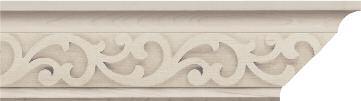 The Baroque Collection LARGE BAROQUE VALANCE 913850 6" H x.625" T x 50" L SMALL BAROQUE VALANCE 913845 6" H x.625" T x 38" L 807000 CROWN MOULDING 4.25" H x.