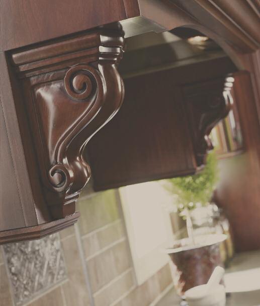 The Corinthian Collection PHOTO COURTESY OF MASTERBRAND CABINETS INC.