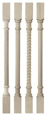 25 THICK 36" 30" REEDED FLUTED ROPE PLAIN 2.5" 2.