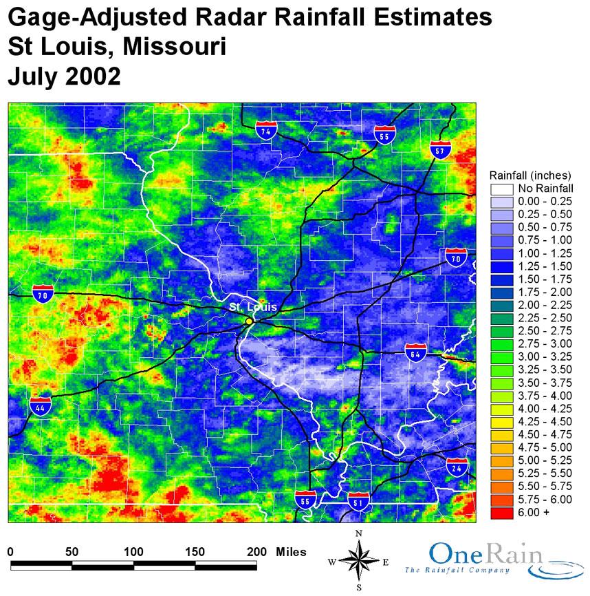 Figure 3: Gage-Adjusted Radar Rainfall