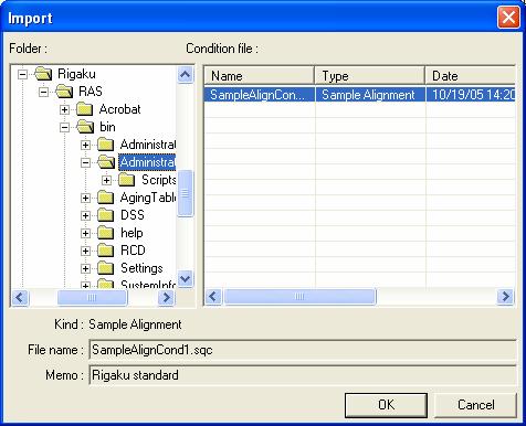 1. How to set Part conditions Execute Executes the sample alignment under the conditions specified in the Sample Alignment dialog box.