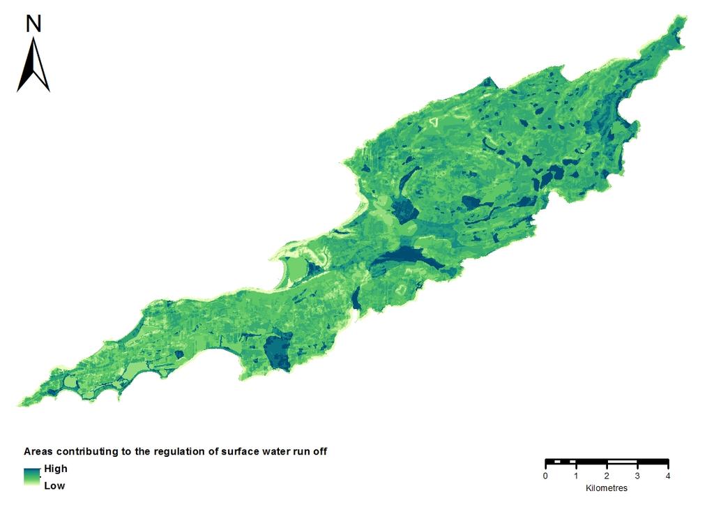 Ecosystem services Regulation of surface water run off