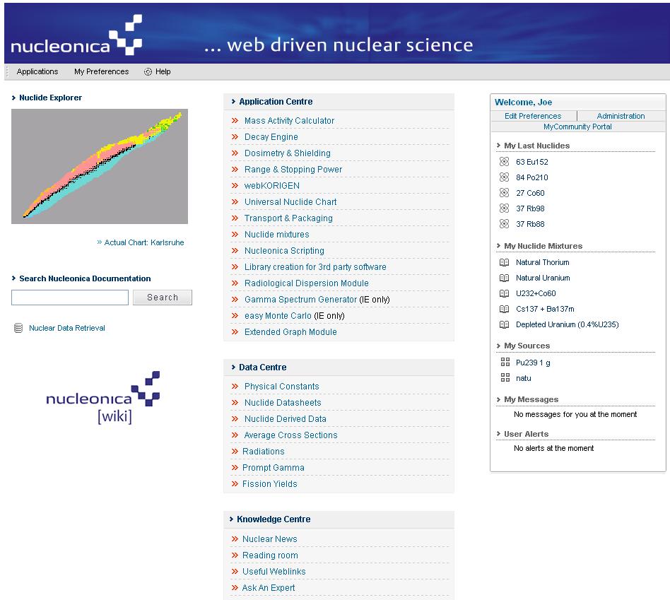 Nuclear science applications JRC Karlsruhe on