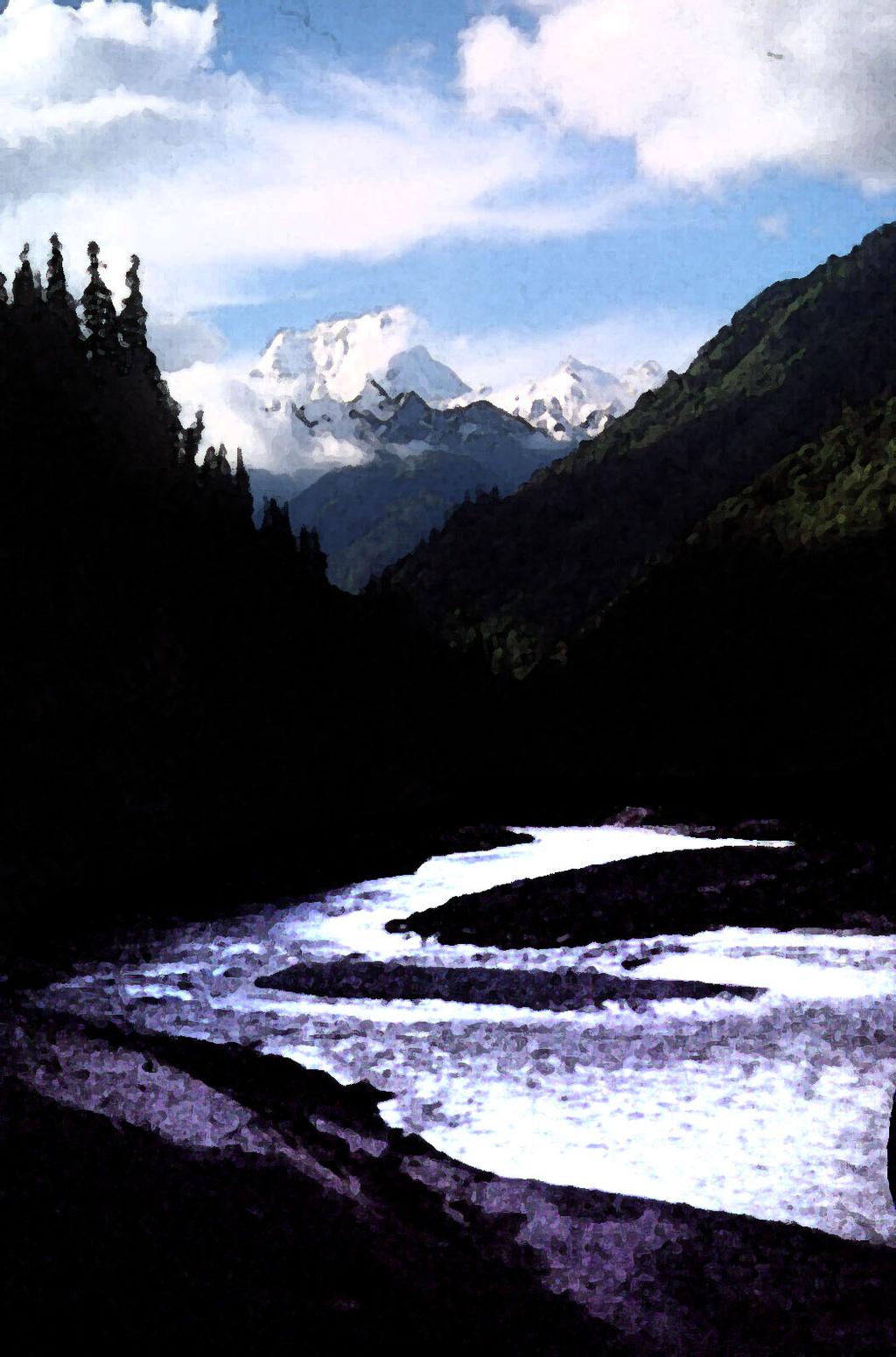 Mountain Rivers Gutta cavat lapidem (Dripping water hollows