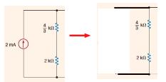 Th (2) If the remaining circuit contains no dependent sources, then R Th is the