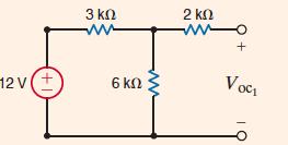 1. Open circuit voltage and R Th V oc1 = V