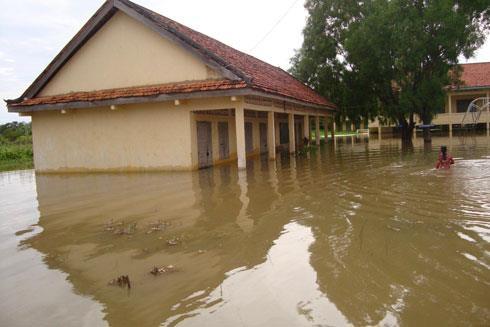 Inundated school