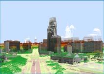 Massive 3D city models View