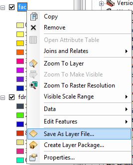 Turn off unnecessary layers and arrange layer order so that you can see the Basin feature class on top of the fac layer.