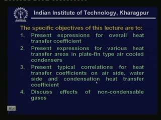 Refrigeration & Air Conditioning Prof. M. Ramgopal Department Of Mechanical Engineering Indian Institute Of Technology, Kharagpur Lecture No.