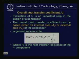 Once we know the overall heat transfer coefficient then we can find out the area required this kind of problems are known as design problems okay.