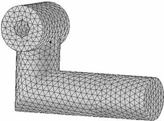 SHAFT INLET Figure 3.4 3-D model of the L shape section showing inlet and shaft. 3.5.